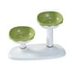 thumbnail image 3 of Comedero elevado para gatos, altura y ángulo ajustables, cuenco para agua, comedero para mascotas, gato verde, 3 of 9