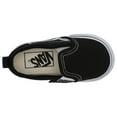 thumbnail image 3 of Vans Kids Slip-On V (Infant/Toddler) (Canvas) Black/True White, 3 of 5