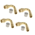 thumbnail image 3 of 4 Pcs Adaptateur d'Extension de Valve de Pneu de Roue en Métal à 45° pour Voiture Camion Camion Fourgonnette Or, 3 of 11