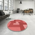 thumbnail image 4 of Ahgly Company Machine Washable Indoor Rectangle Transitional Red Area Rugs, 4' x 6', 4 of 7