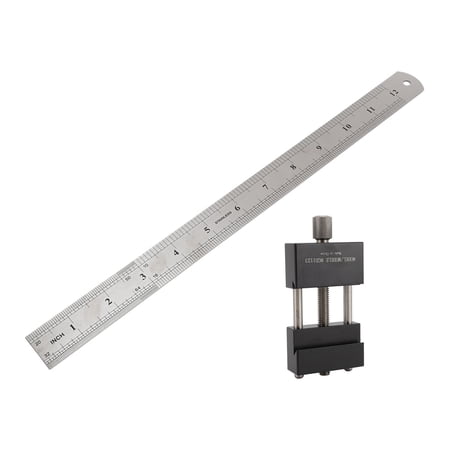 YAHHU Woodworking Scriber Marking Line Ruler Gauge Carpenter Accurate Positioning Scribing Measuring Tool GD1123 for Carpentry Wood DIY Projects 38cm/14.96in