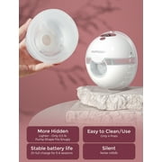 Momcozy M5 Portable Breast Pump Hands free, Wearable Breast Pump Red with Breast Pump Handbag, Red 1 Count