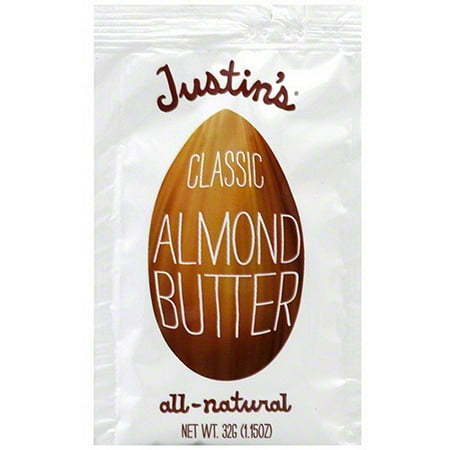 Justin's Classic All-Natural Almond Butter, 1.15 oz (Pack of 10)