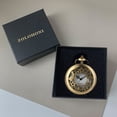 thumbnail image 3 of ZOLOHONI Vintage Pocket Watch with Chain for Men Women Gifts, Easy Read Arabic Numerals Scale Quartz Necklace Watches, 3 of 9