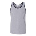 thumbnail image 1 of Camiseta sin mangas Bella Canvas para mujer (3480) ath Heather/Navy s bella lienzo 3480, 1 of 1