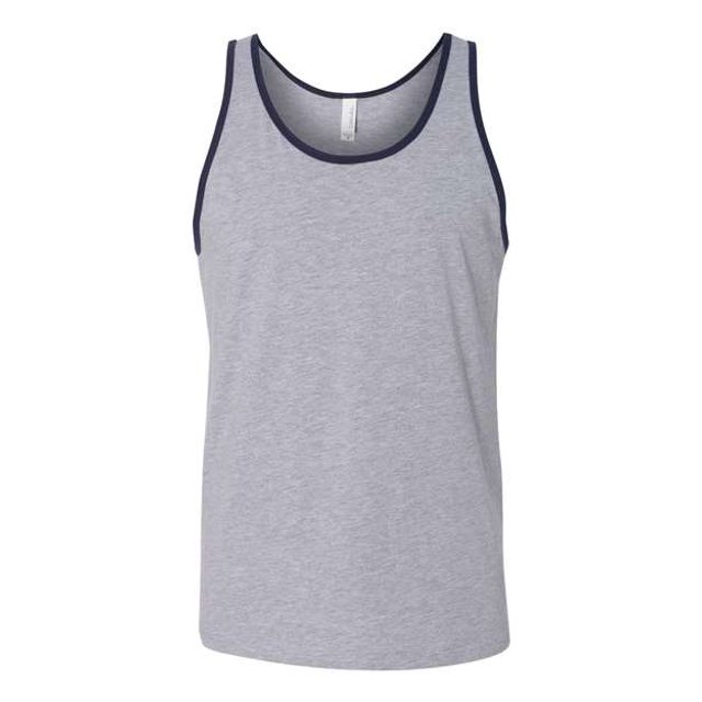 Camiseta sin mangas Bella Canvas para mujer (3480) ath Heather/Navy s bella lienzo 3480