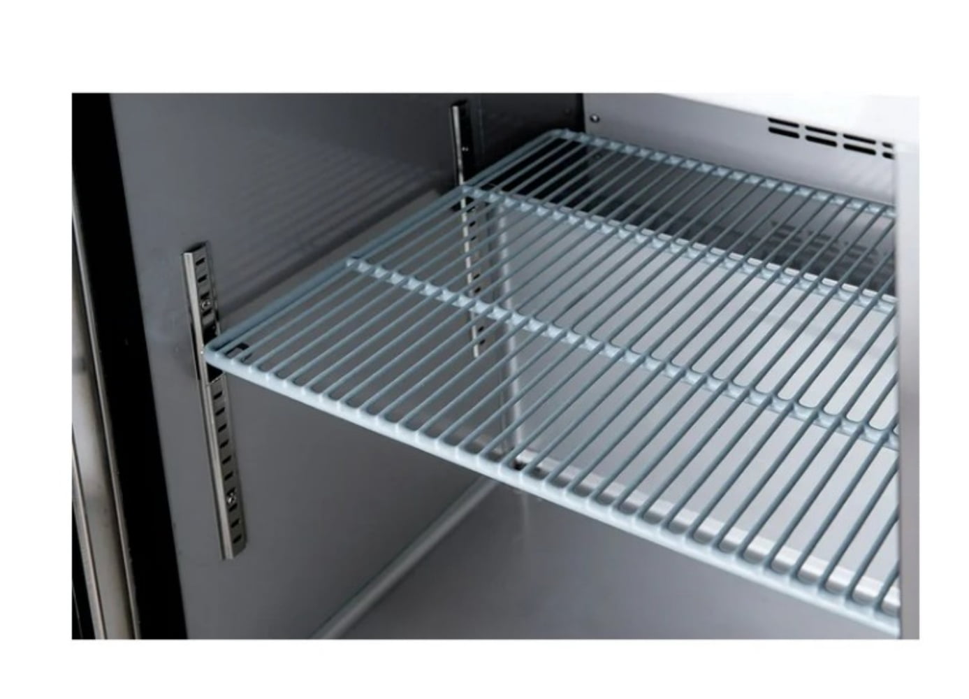 48 inch 13 cu.ft, 36 1/4" heigh Commercial Undercounter  refrigerator, 2 Solid Doors, stainless steel exterior, NSF certified.