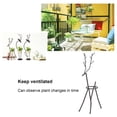 thumbnail image 5 of Deer Shape Wrought Iron Plant Stand Transparent Glass Hydroponic Plant Vase For Living Room, 5 of 21