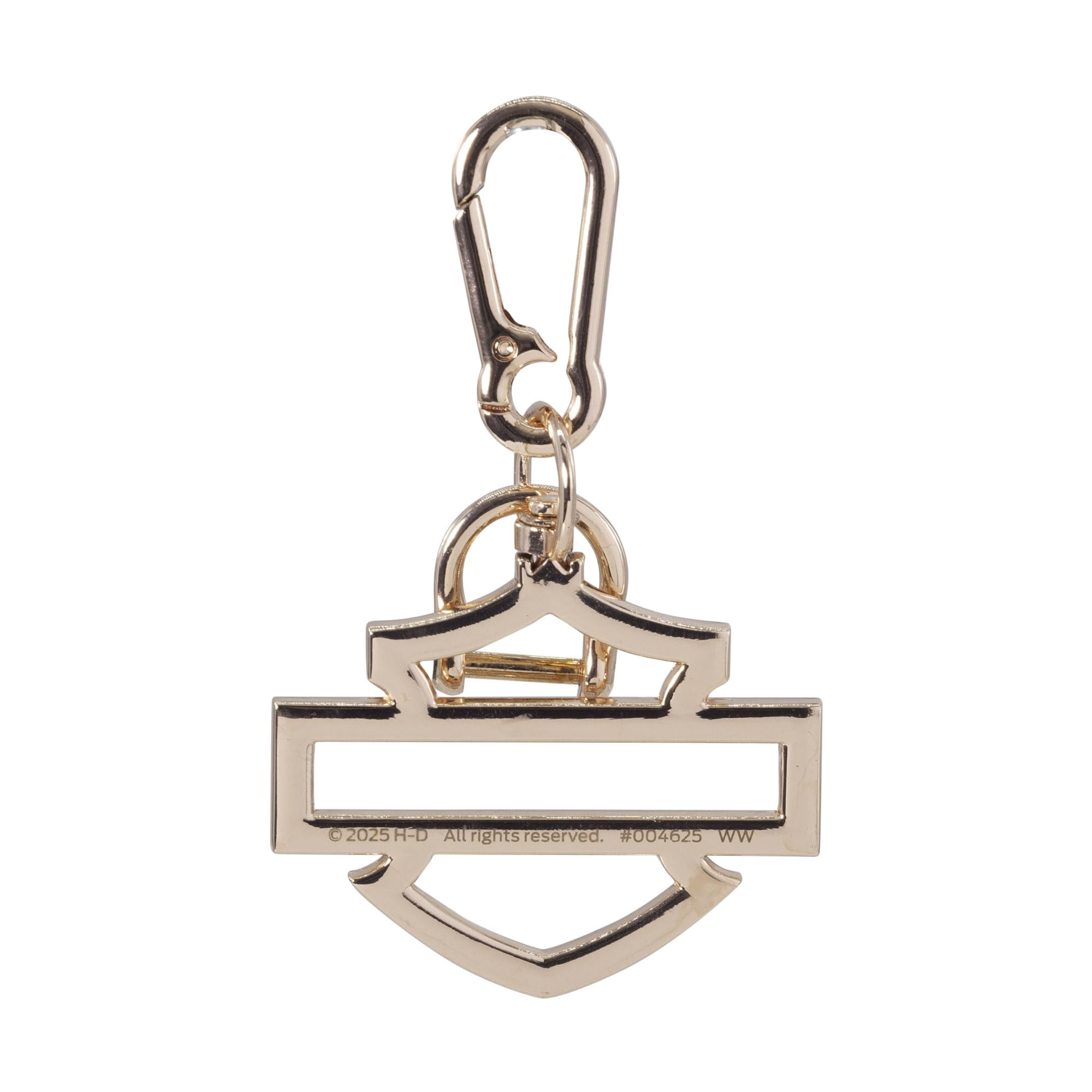 Harley-Davidson Silhouette Embellished Bar & Shield Logo Key Chain, Rose Gold, Harley Davidson
