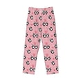 thumbnail image 2 of Vsdgher Valentine'S Day Panda Print Mens Pajama Pants Sleep & Lounge Pants, PJ Bottoms With elastic waistb and Pockets, 2 of 5