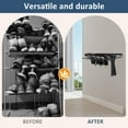 thumbnail image 4 of 2Pcs Boot Rack Metal Wall Mounted Boot Rack Sturdy Shoe Organizer Hanging Shoe Organiser for Tall Boots, 4 of 9