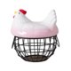 thumbnail image 1 of Cesta organizadora para huevos de gallina, soporte de encimera para huevos, recipiente para verduras y huevos. Rosa Negro, 1 of 9