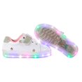 thumbnail image 5 of Tenis Kuali Shoes Niña Luces Escolar Velcro Comodo PEQUEÑOS PASOS M-412 TALLA 17 CM BLANCO, 5 of 5