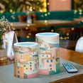 thumbnail image 3 of Yayeee Flameless Candles with Remote Flickering Battery Operated Multi Color Changing, Pink Cityscape Painting, 3 of 7