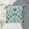thumbnail image 2 of JRXY Green Water Lily Cushion Cover Botanical Floral Nymphaea Lotus Square Throw Pillow Covers Home Decorative Farmhouse Throw Pillow Case White, 2 of 5