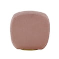 thumbnail image 2 of ACME Yedaid Chaise d'Appoint avec Pivotante en Sherpa Teddy Rose, 2 of 6