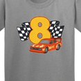 thumbnail image 4 of Inktastic Number Eight Race Car Youth T-Shirt, 4 of 5