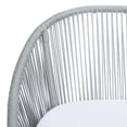 thumbnail image 4 of SAFAVIEH Halcott Outdoor Patio 4 Piece Conversation Set, Grey/White, 4 of 12