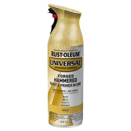 Rust-Oleum Universal Forged Hammered Gold Spray Paint and Primer in 1, 12