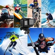 Touch Screen Waterproof Digital Action Camera for DJI Osmo Action, 12MP Photos in Single Burst Time Lapse Modes, Full Time Access to USB-C Ports, Optimal Audio Capture, Precise