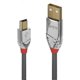 thumbnail image 1 of USB cable - Lindy - 36634 - 5 m - USB A to Mini-USB B - 2.0, 480 Mbit/s - Gray, 1 of 2