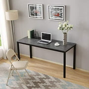 Need Large Computer Desk Writing Desk for Home Office 60" Length AC3LB-E1 Slate Ash Colour Tabletop & Matte Black Frame Breakroom Table