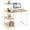 Natural, variant on 39.5" Computer Desk with Shelves and 3-Tier Storage Bookshelf, Laptop PC Work Table Writing Desk for Small Spaces, Natural