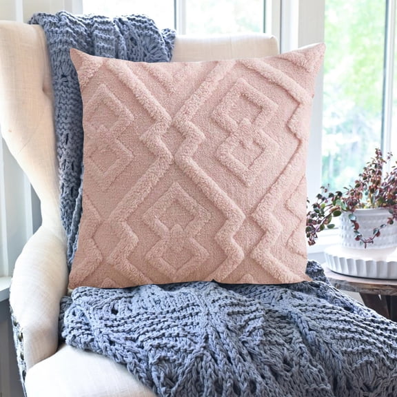 Clearance!JMYHOAM Bed Pillows Modern Pillowcase Woven Pillowcase office Sofa Waist Pillowcase Bedside Cushion Cover Colors 17.7x17.7in Bedding Comforters