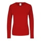 thumbnail image 1 of Playera Cuello Redondo Manga Larga para Dama, Color Rojo, Talla Grande, 100% Poliéster., 1 of 3