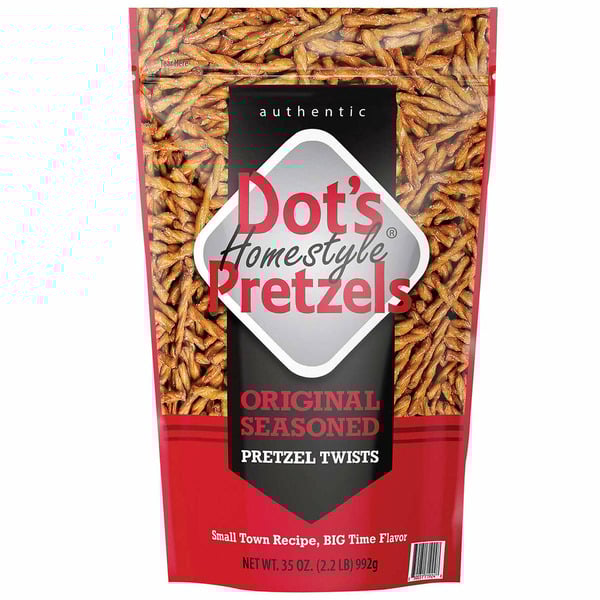 Dot’s Homestyle Pretzels, Original Seasoned Pretzel Twists, 35 oz