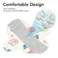 thumbnail image 3 of Reusable Washable Menstrual Pads,5pcs Breathable Sanitary Pads,Overnight Cloth Panty Liners Period Pads,S, 3 of 8