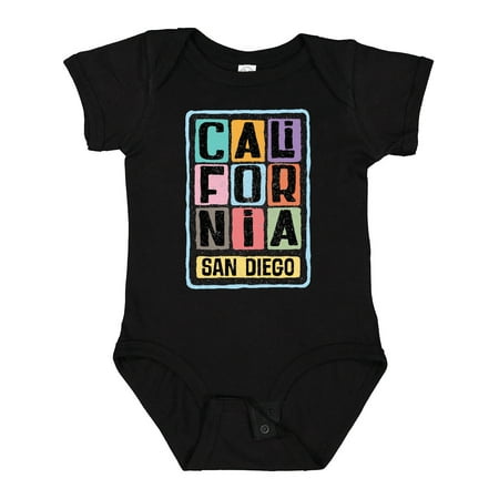 

Inktastic San Diego California Retro Distressed Boys or Girls Baby Bodysuit