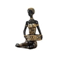 thumbnail image 1 of Figura exótica de mujer tribal africana negra, decoración para guardar llaves, estatua negra, escultura de mujer africana para escritorio, 1 of 6