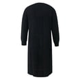 thumbnail image 5 of Kureaily Women's Strip Long Sweater Coat 2024 Solid Color Loose Sleeve Long Cardigan Button Down Cardigan, 5 of 5