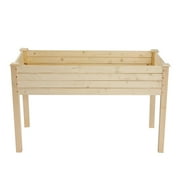 Ktaxon 48.83 x 22.44 x 29.92" Raised Garden Bed, Elevated Wood Planter Box Stand for Backyard, Patio, Balcony