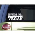 thumbnail image 1 of Trust me Vegan *H642* 8 inch Sticker decal camo vegetarian organic seeds, 1 of 1