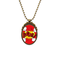 thumbnail image 1 of Boom Exclamation Spark Antique Necklace Brass Vintage Pendant Keychain, 1 of 3