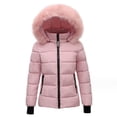 thumbnail image 2 of Chaqueta corta de algodón, abrigo de invierno para mujer, chaqueta de algodón, corte entallado, cuello de piel gruesa, chaqueta pequeña de algodón, 2 of 6