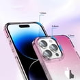 thumbnail image 5 of Compatible with iPhone 15 Pro Bling Case Colorful Gradient Glitter Shiny Sparkle Case for Women Girls Anti-Scratch Soft Silicone Shockproof Not Yellowing Clear Phone Cover,PinkBlue, 5 of 14