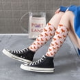 thumbnail image 5 of Vsdgher cute fox pink Knee Socks, High Socks Long Stretchy Sock Women Knee High Stocking, Long Socks for Women, 5 of 6