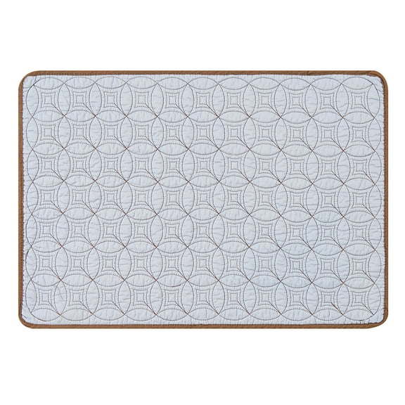 Circle Rings Blue Single Placemat