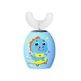 thumbnail image 3 of Cepillo de dientes eléctrico en forma de U para niños, 360 grados, automático, inteligente, sónico, blanqueador de dientes, IPX7, resistente al agua, USB, 3 of 5