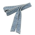 thumbnail image 1 of Cinturón de mezclilla de moda de 3,6 cm de ancho para mujer, cinturón para pantalones casuales. Azul claro, 1 of 8