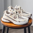 thumbnail image 2 of Perfect-Men'S Breathable Mesh Sneakers - with Thick Cushioned Sole, Yellow Accents, ，Stylish Low-Top Casual & Running Shoes  and Lace-Up Design for All-Season Comfort, Outdoor Footwear, Modern Sneake, 2 of 9