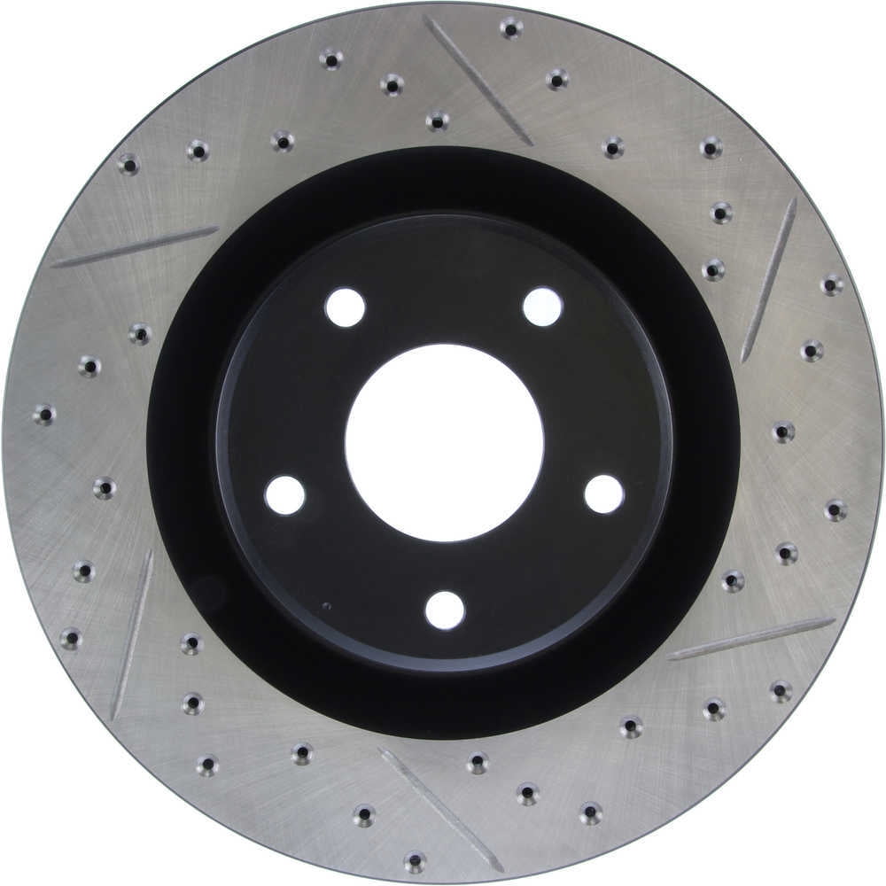 StopTech Power Slot 05-07 Cadillac XLR / 06-09 Chevy Corvette Front Left Drilled & Slotted Rotors Fits select: 2005 ,2006-2008 CHEVROLET CORVETTE