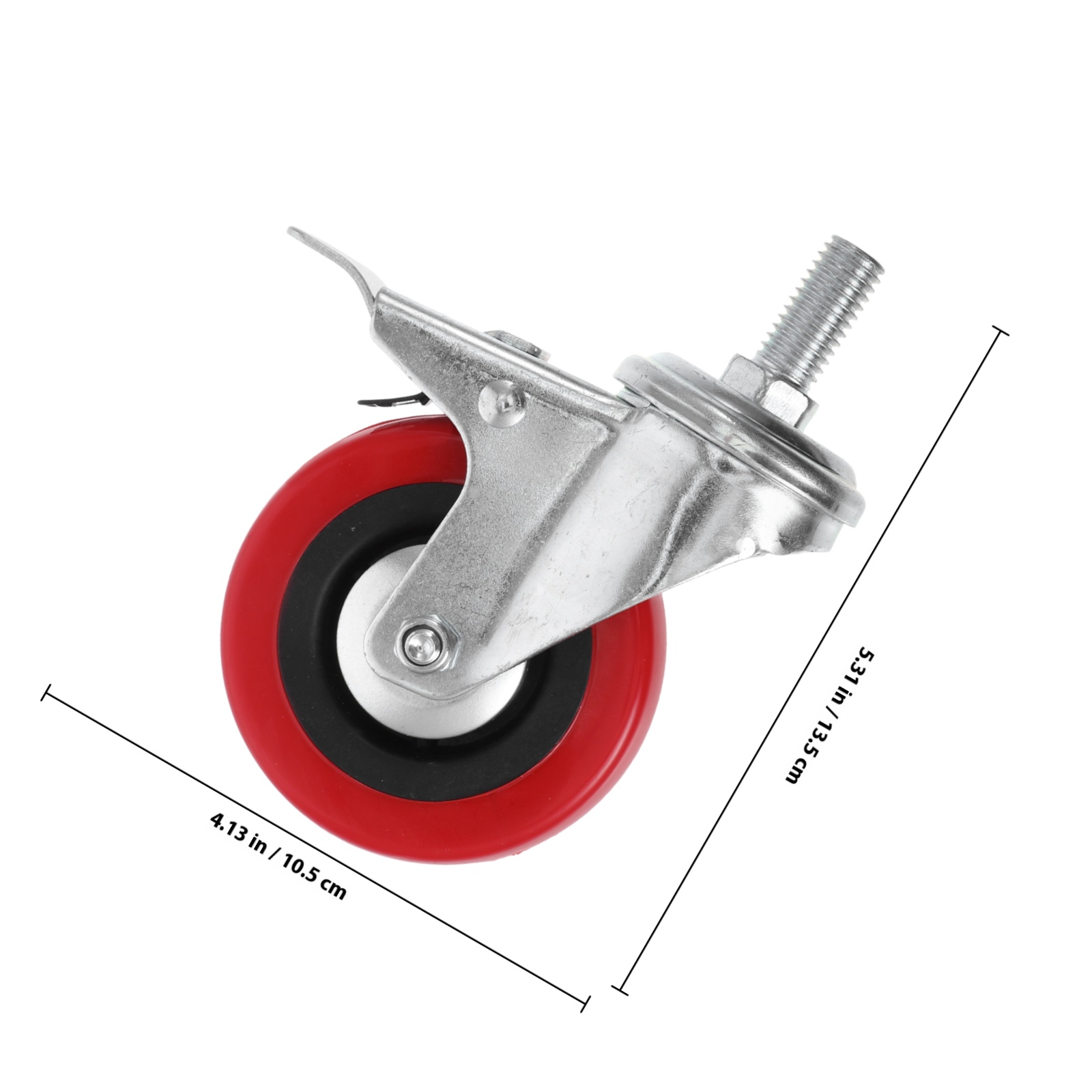 HONMEET 4Pcs Heavy Duty Wire Rack Wheels Stainless Steel Swivel Casters for Smooth Movement