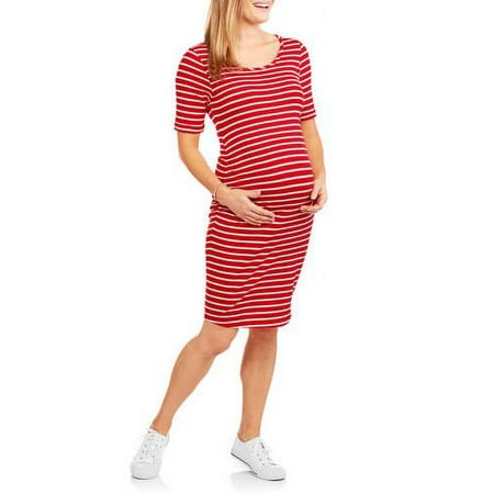 Oh! Mamma Maternity Short Sleeve Striped