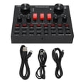 thumbnail image 2 of V8 Live Sound Card, Audio Mixer USB External Sound Card with 16 Sound Effects Voice Changer, 8 Fun Modes, Multiple Cell Phone Connections, for Karaoke Live Streaming, 2 of 7