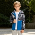 thumbnail image 2 of Boys Rain Jacket Lightweight Hooded Fleece Lined Raincoat Windbreakers For Kids,Fleece Lined Raincoat 4-5 Years, 2 of 8