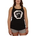 thumbnail image 1 of Camiseta sin mangas con purpurina para mujer de UFC, negro, XXL, 1 of 3